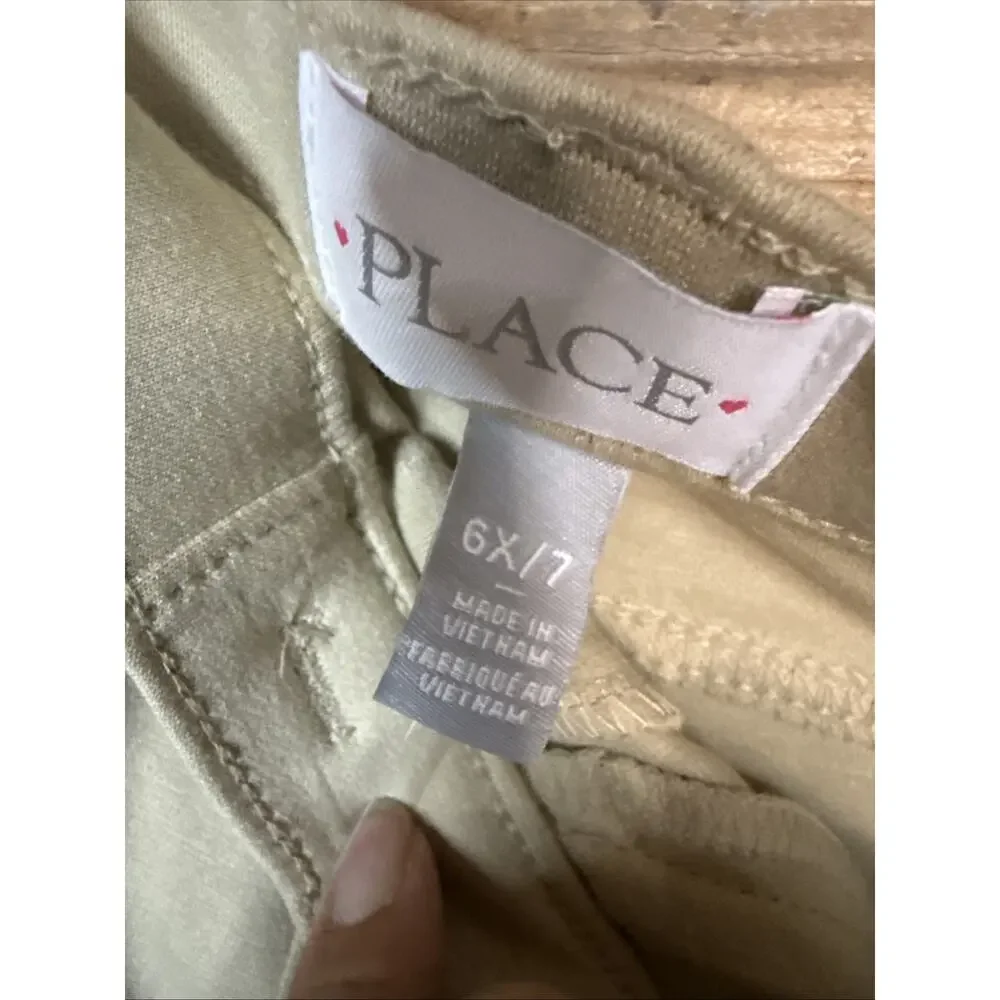 Kids The Children’s Place Flare Stretch Pants, Tan, 6X/7